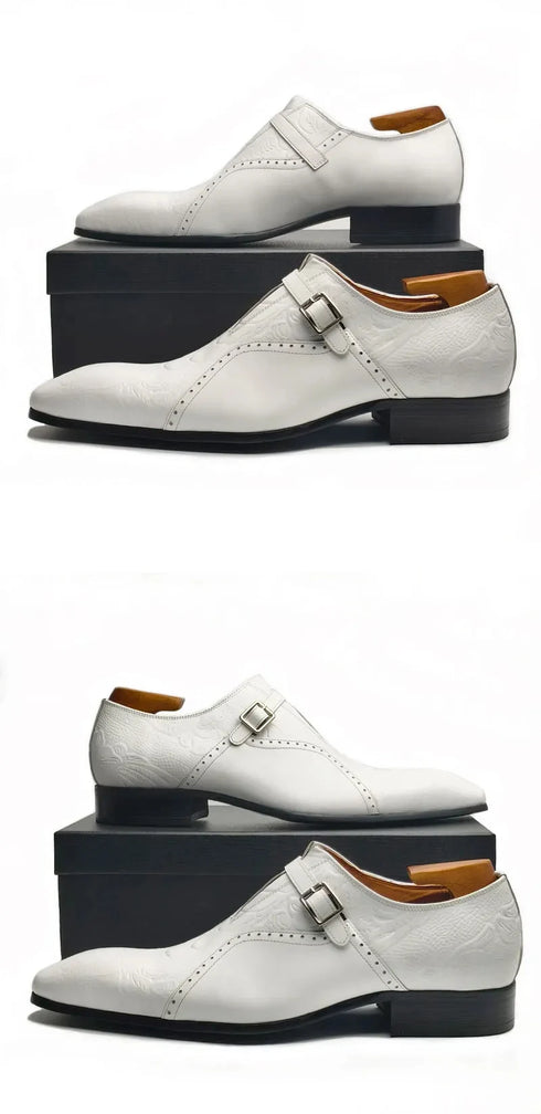 Men's Genuine Leather Loafers Comfortable Formal Shoes for Office Wedding Party